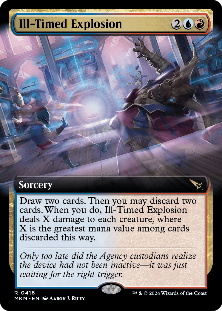 Ill-Timed Explosion (Extended Art) (MKM-416) [Murders at Karlov Manor] Foil