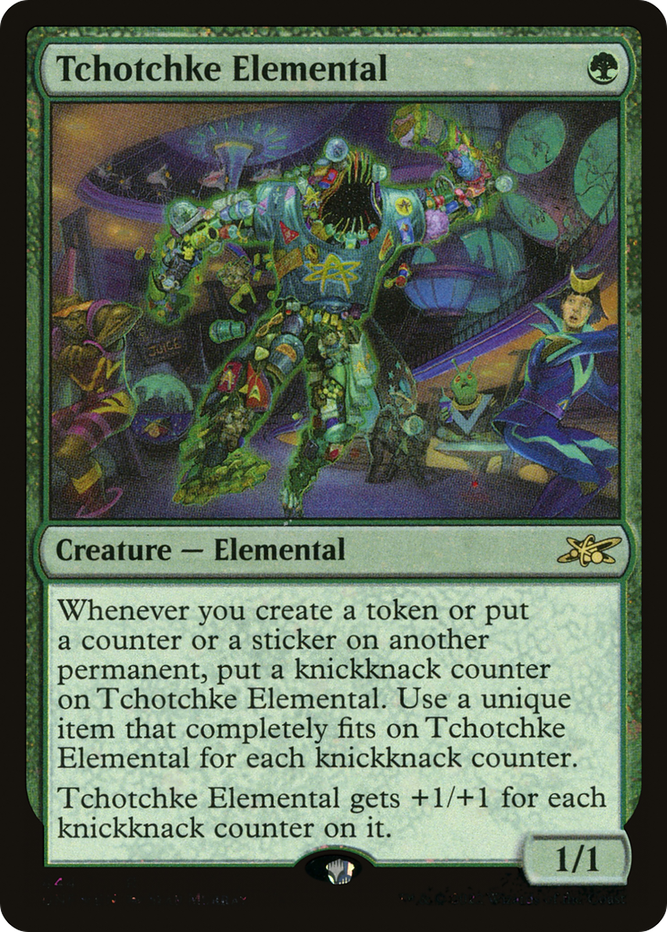Tchotchke Elemental (Galaxy Foil) (UNF-444) [Unfinity] Foil