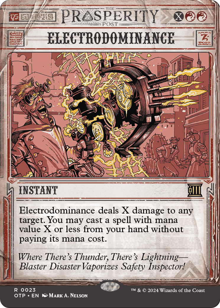 Electrodominance (OTP-023) (Showcase) (Borderless) [Breaking News] Foil