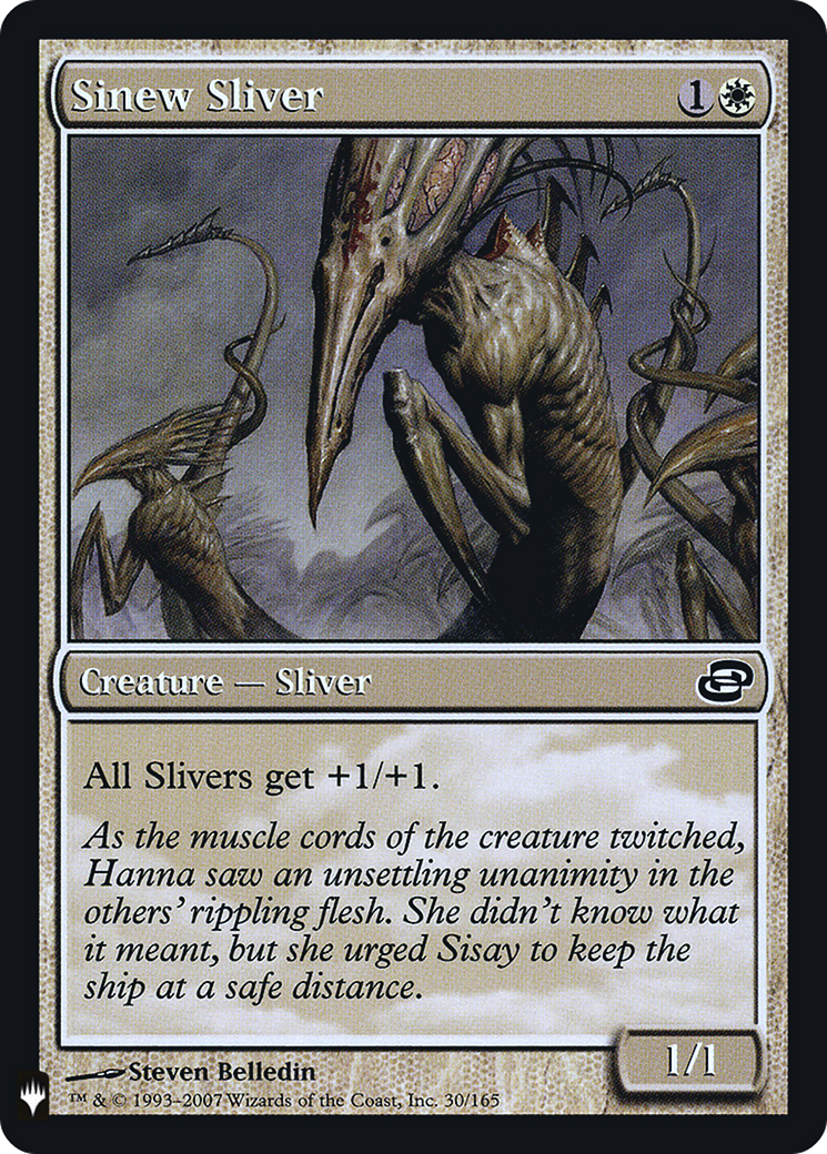 Sinew Sliver (LIST-030) (Colorshifted) [The List] Foil