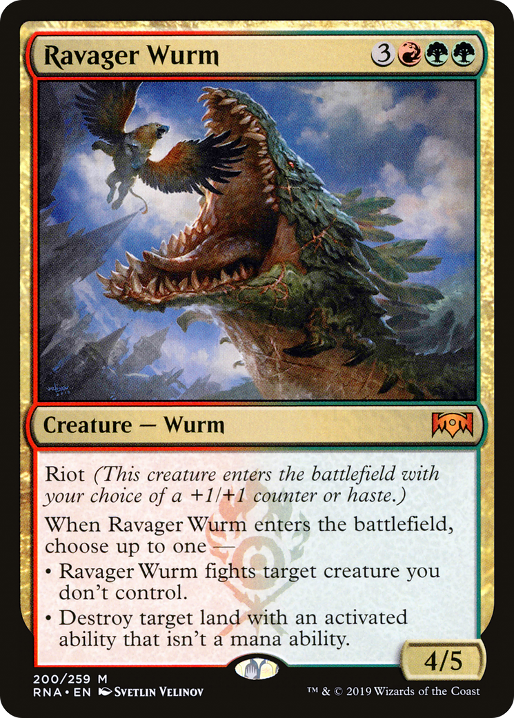 Ravager Wurm (RNA-200) [Ravnica Allegiance]