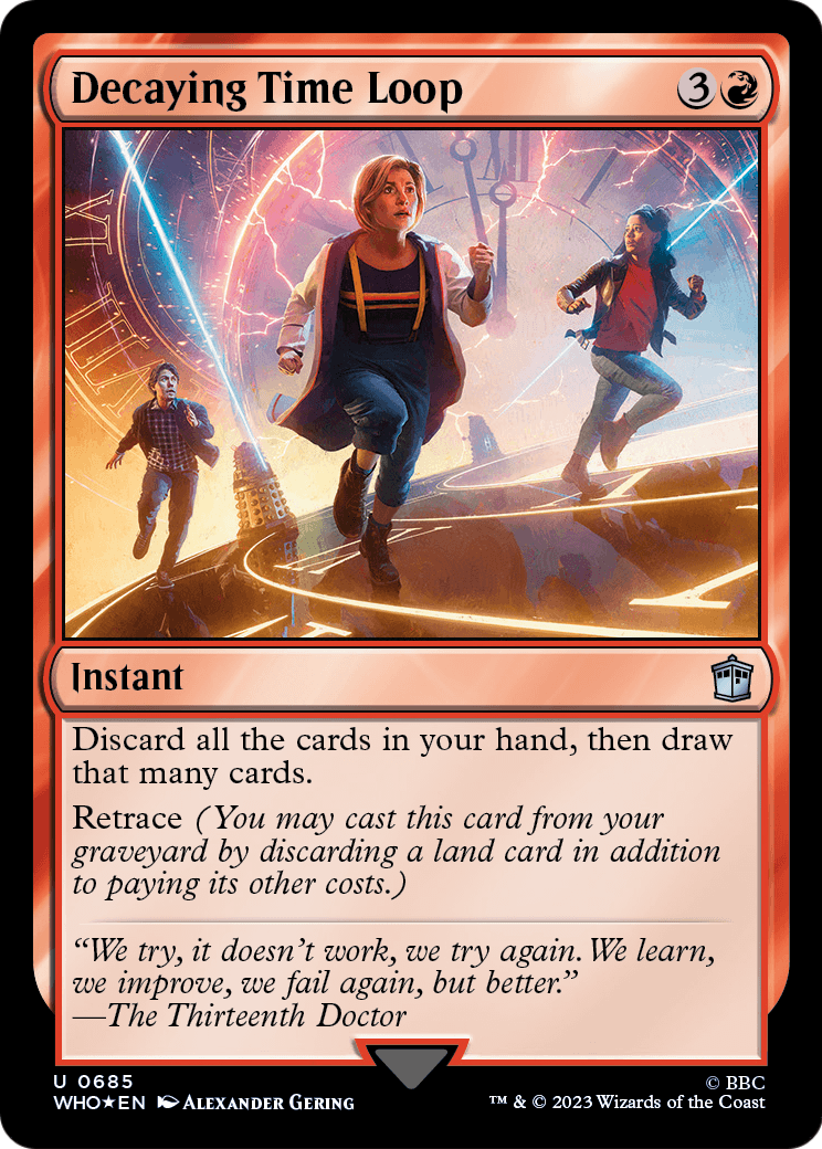 Decaying Time Loop (Surge Foil) (WHO-685) [Doctor Who] Foil