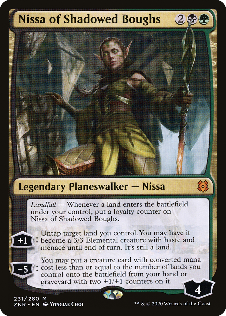 Nissa of Shadowed Boughs (ZNR-231) [Zendikar Rising]