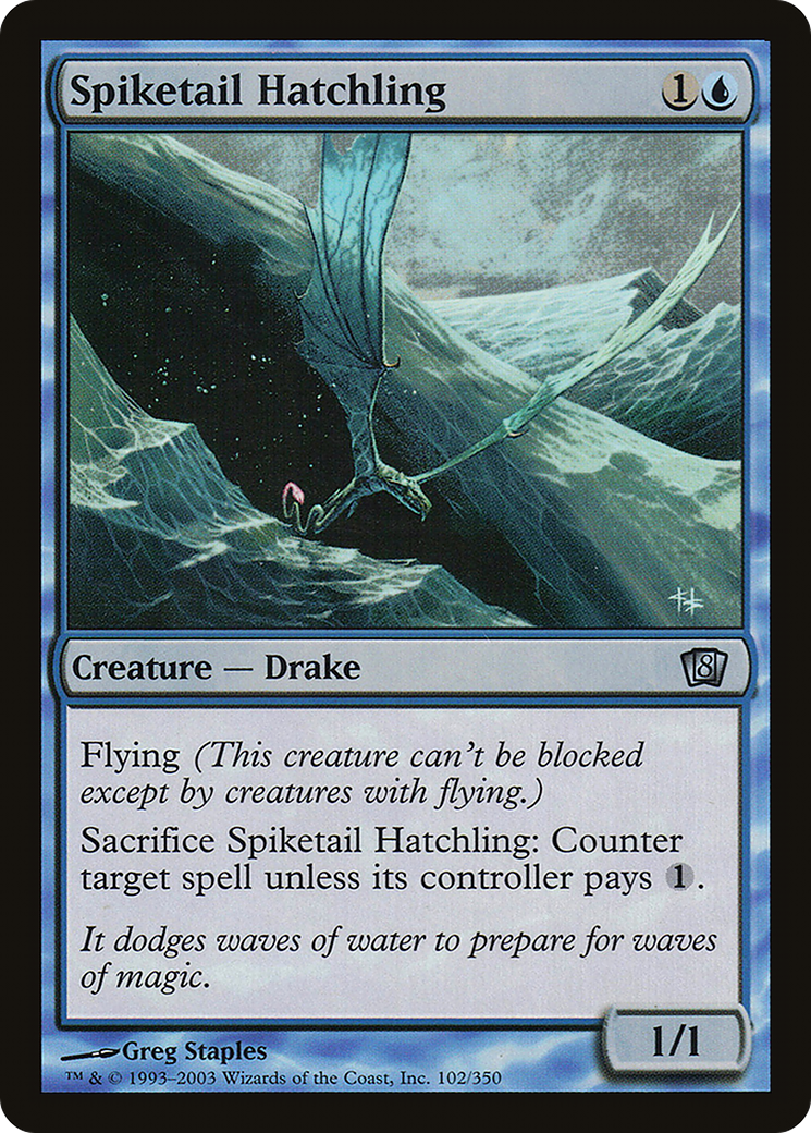 Spiketail Hatchling (8ED-102) [8th Edition] Foil
