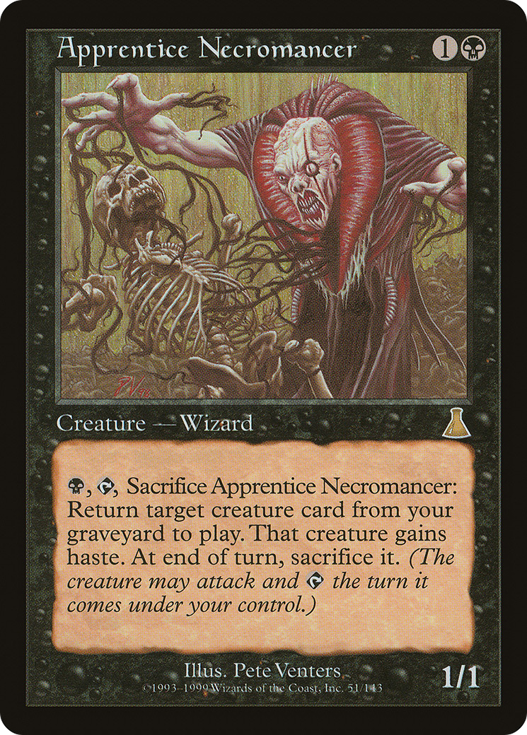 Apprentice Necromancer (UDS-051) [Urza's Destiny] Foil