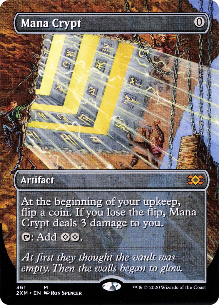 Mana Crypt (Borderless) (2XM-361) [Double Masters] Foil