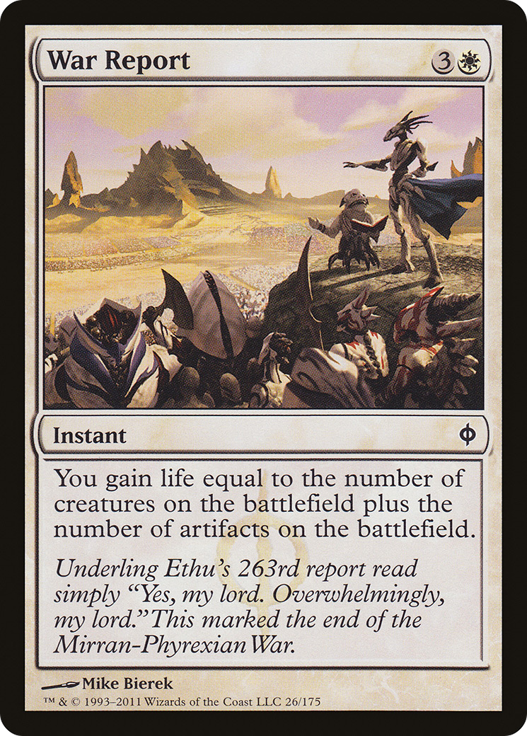 War Report (NPH-026) [New Phyrexia] Foil