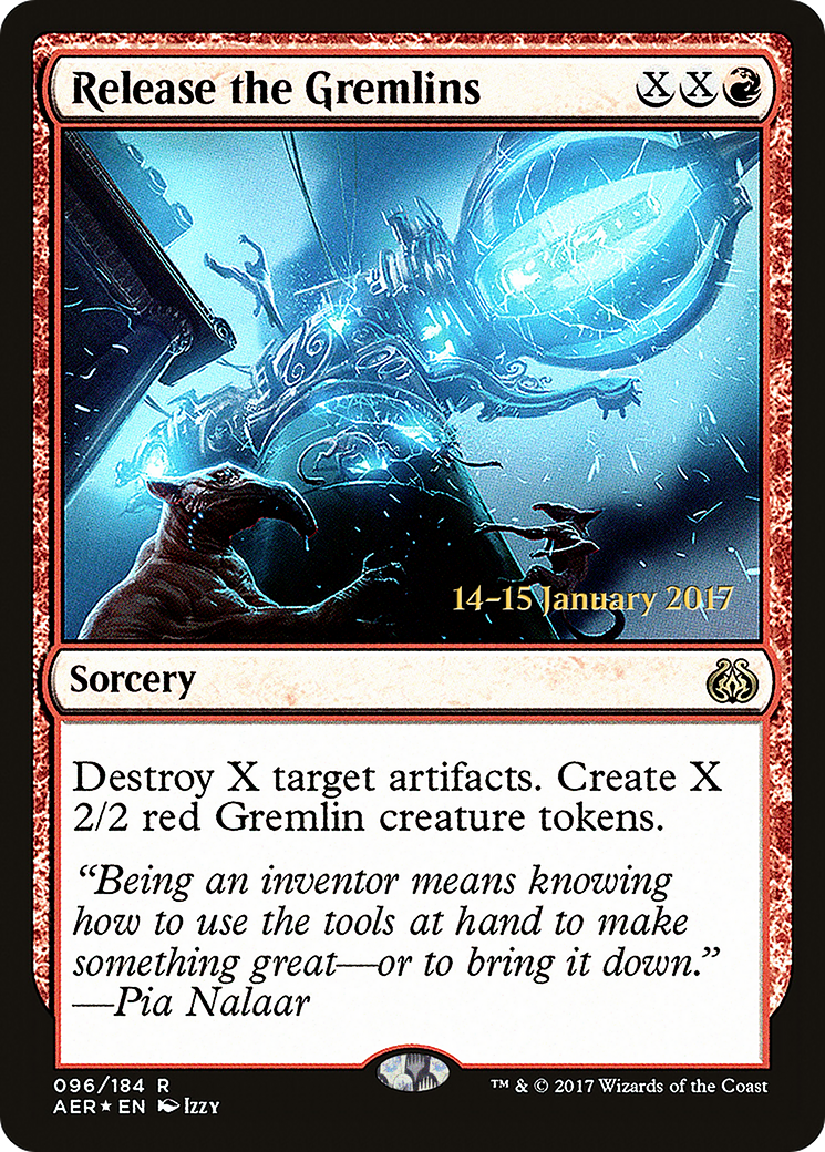 Release the Gremlins (PRE-096) [Aether Revolt Promos] Foil