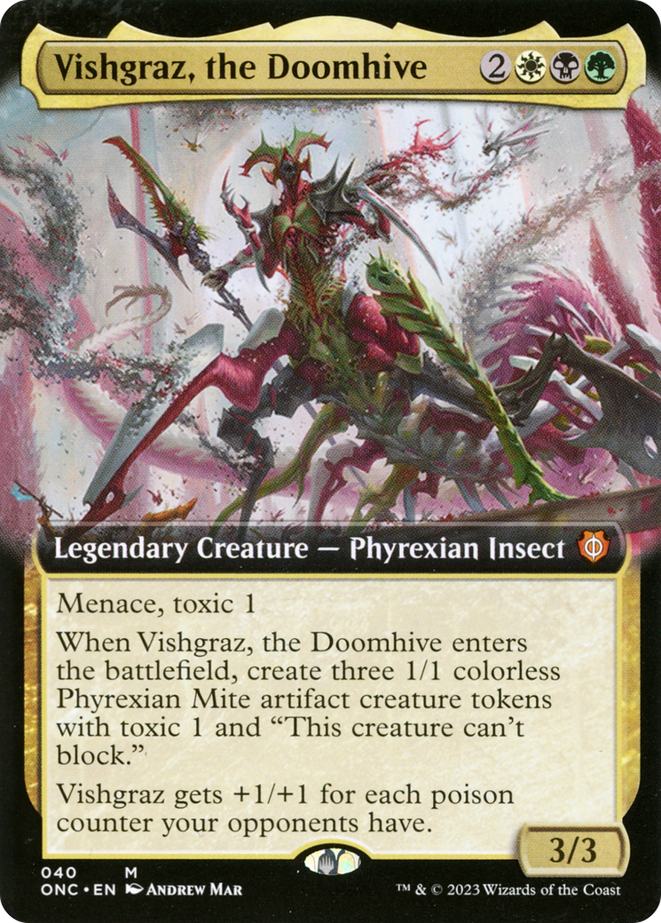 Vishgraz, the Doomhive (Extended Art) (ONC-040) [Phyrexia: All Will Be One Commander]