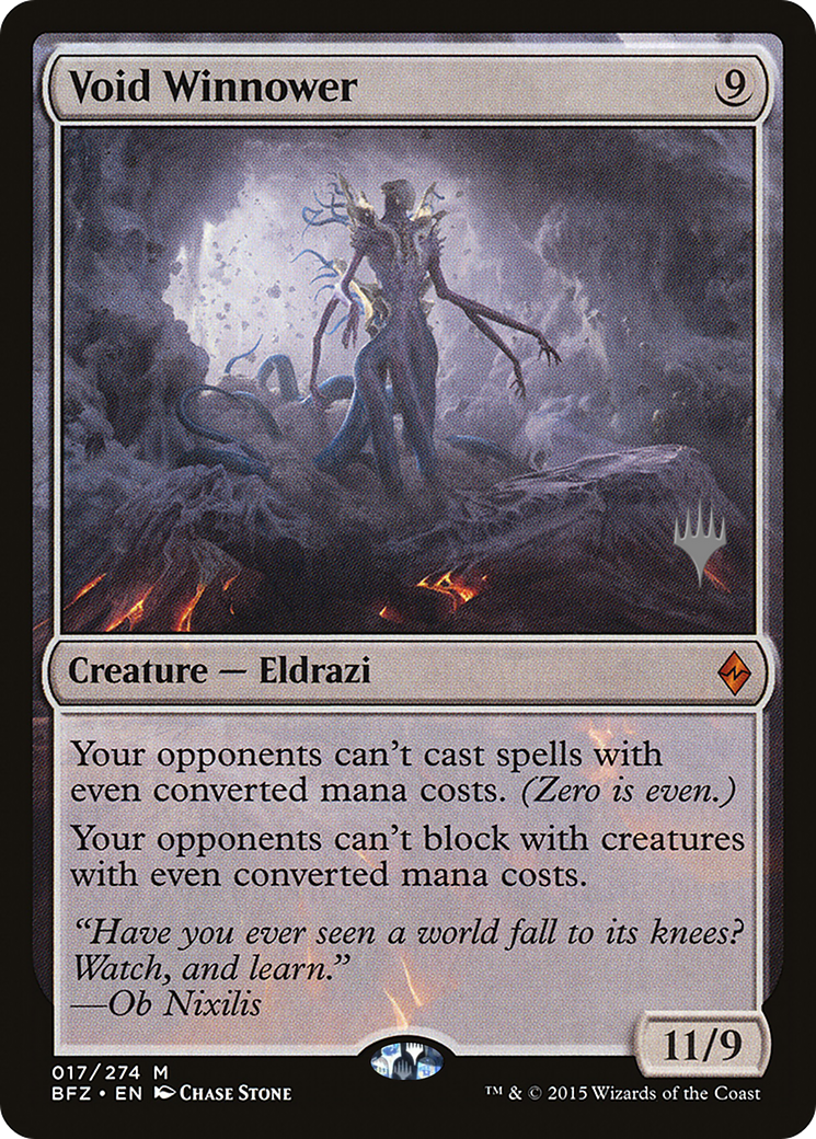 Void Winnower (PPKHM-017) [Promo Pack: Battle for Zendikar Promos] Foil