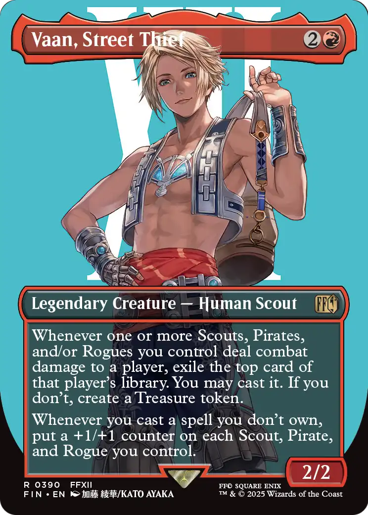 Vaan, Street Thief (Borderless) (FIN-390) [FINAL FANTASY] Foil