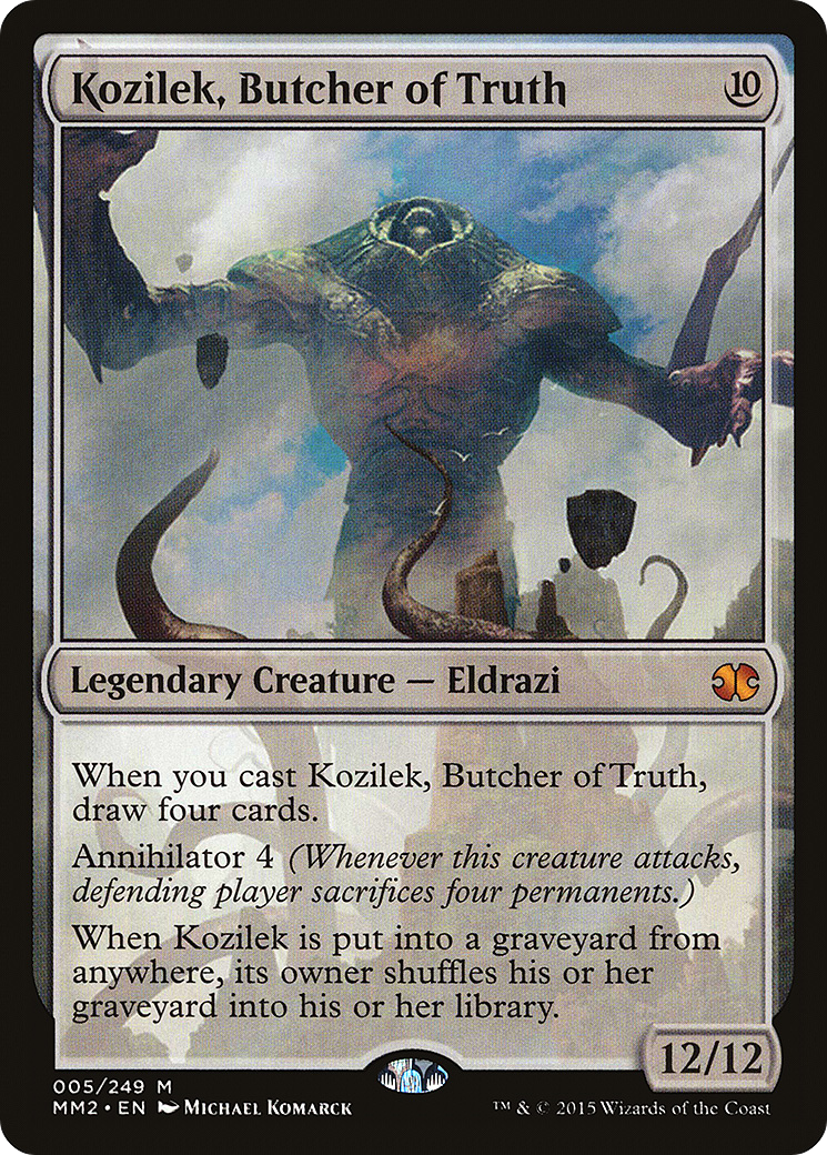 Kozilek, Butcher of Truth (MM2-005) [Modern Masters 2015] Foil