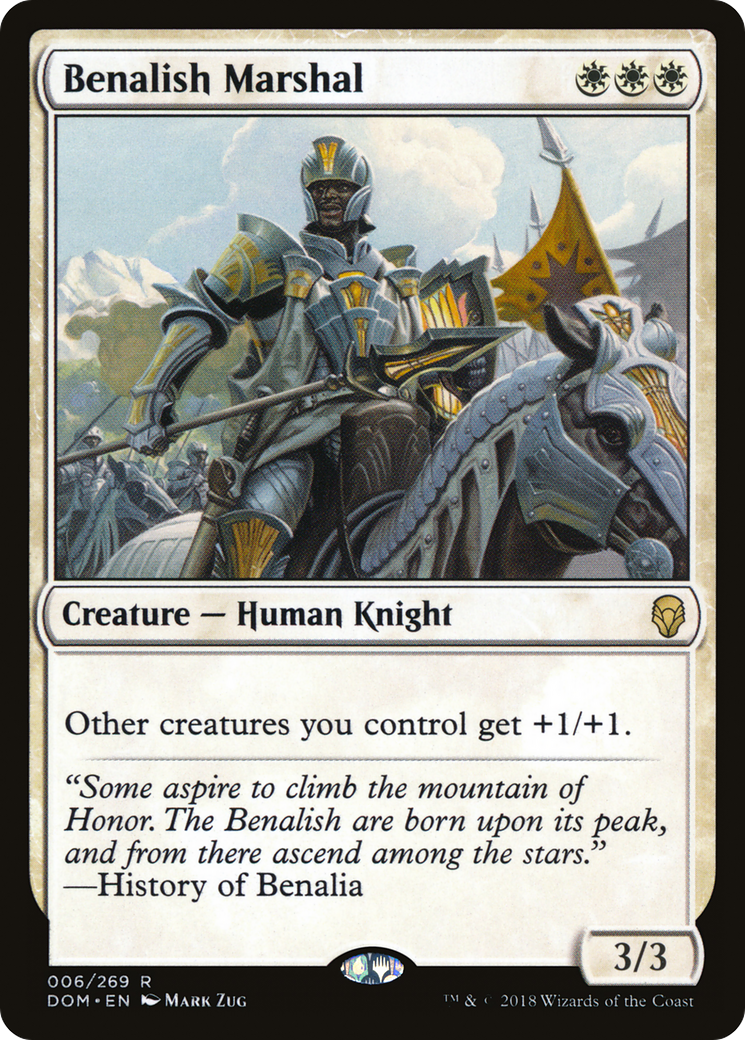 Benalish Marshal (DOM-006) [Dominaria] Foil