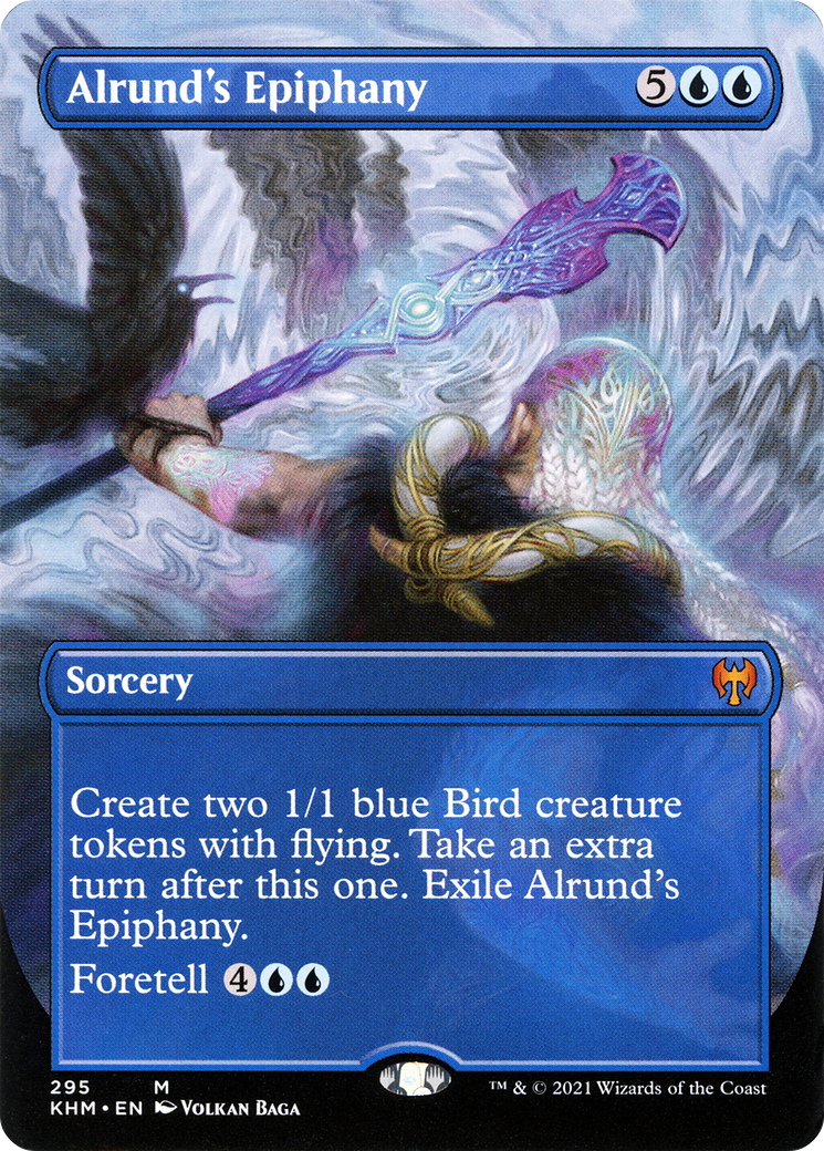 Alrund's Epiphany (Borderless) (KHM-295) [Kaldheim]