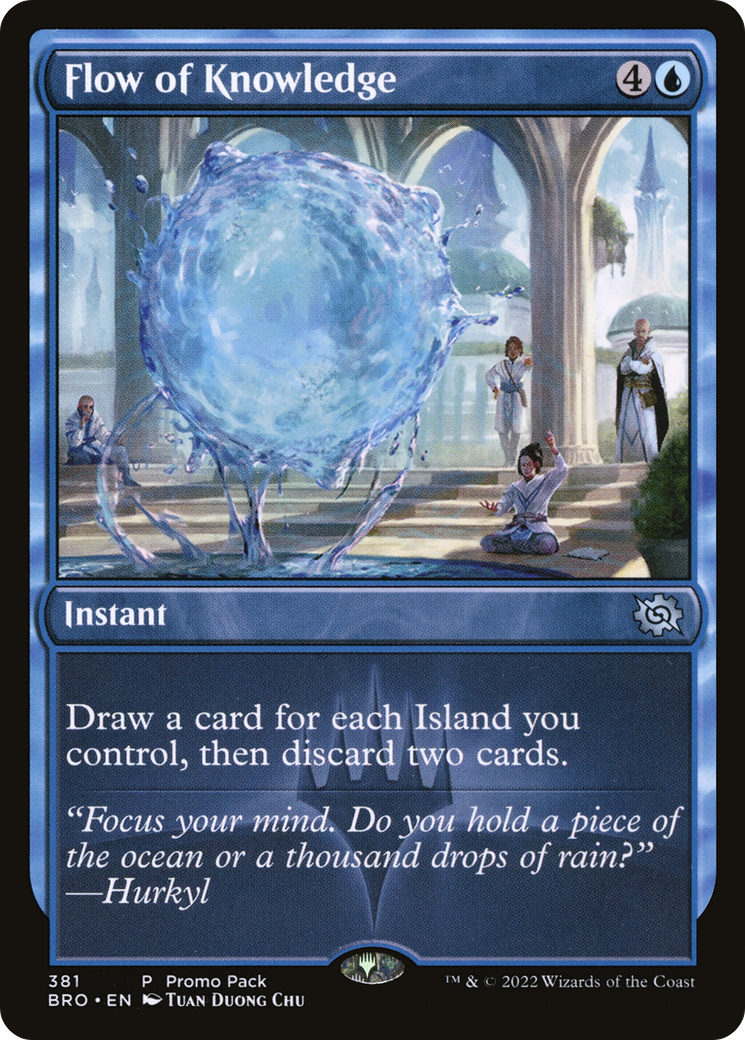 Flow of Knowledge (PPBRO-381) [Promo Pack: The Brothers' War] Foil