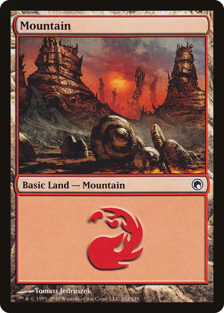 Mountain (SOM-242) [Scars of Mirrodin] Foil