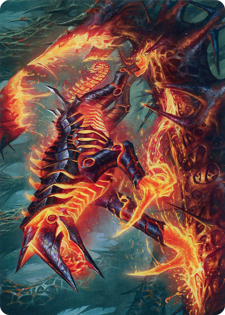 Kuldotha Cackler // Kuldotha Cackler (AONE-032) (Borderless) [Phyrexia: All Will Be One Art Series] Foil