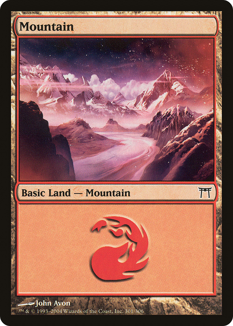Mountain (CHK-301) [Champions of Kamigawa] Foil