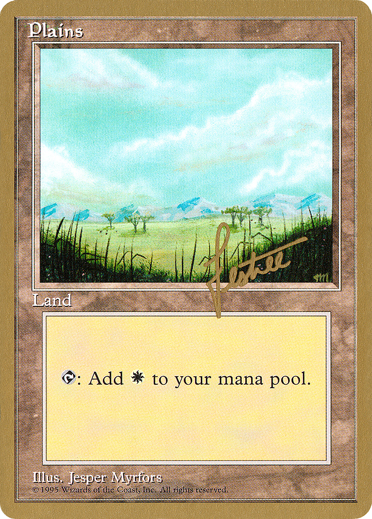 Plains (B) - 1996 Bertrand Lestree (4ED) [Pro Tour Collector Set]