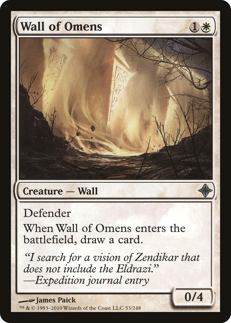 Wall of Omens (ROE-053) [Rise of the Eldrazi]