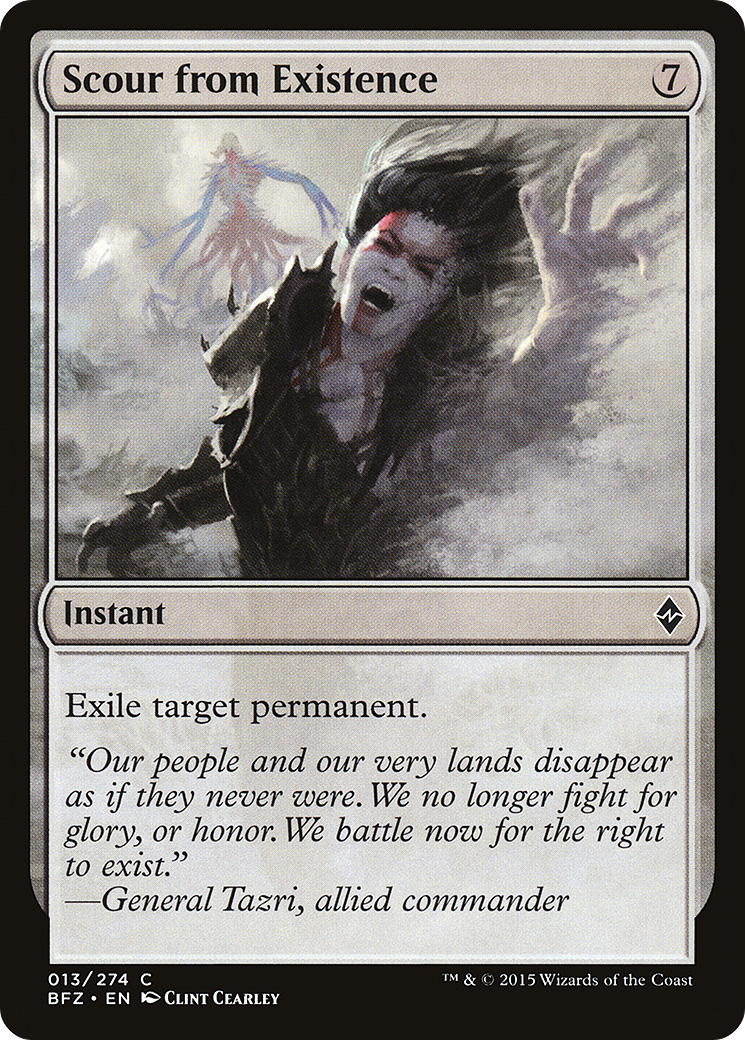 Scour from Existence (BFZ-013) [Battle for Zendikar]