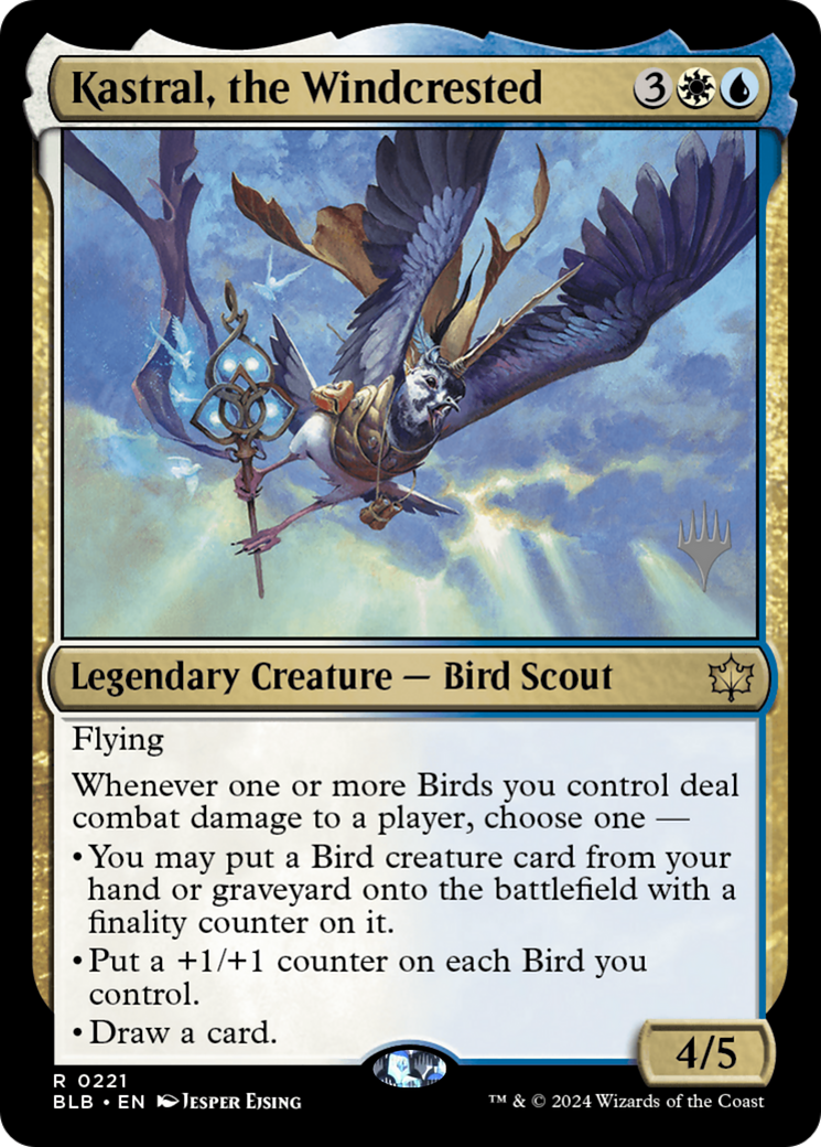 Kastral, the Windcrested (PPBLB-221) [Promo Pack: Bloomburrow Promos]