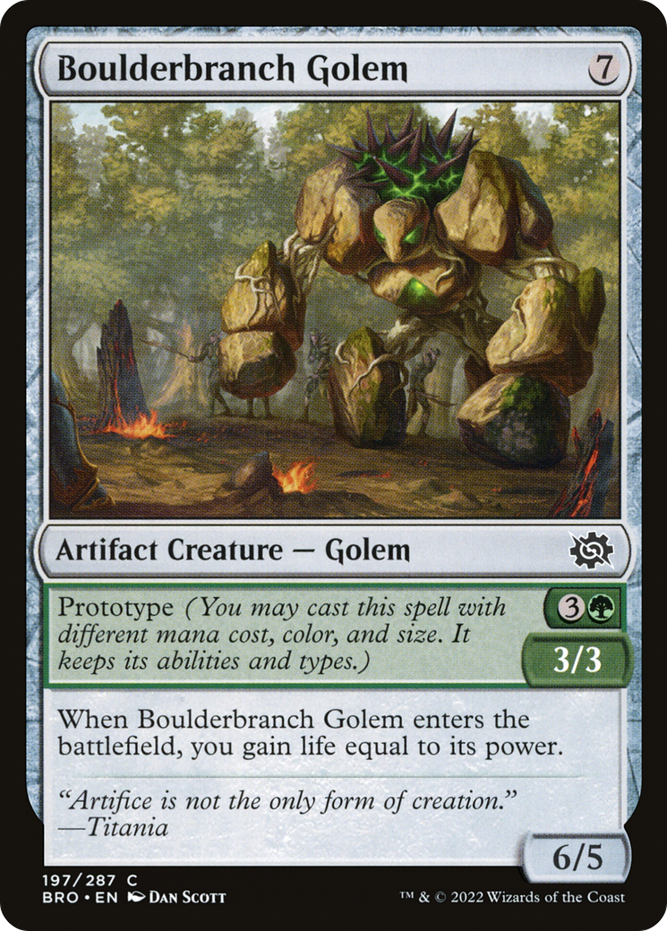 Boulderbranch Golem (BRO-197) [The Brothers' War]