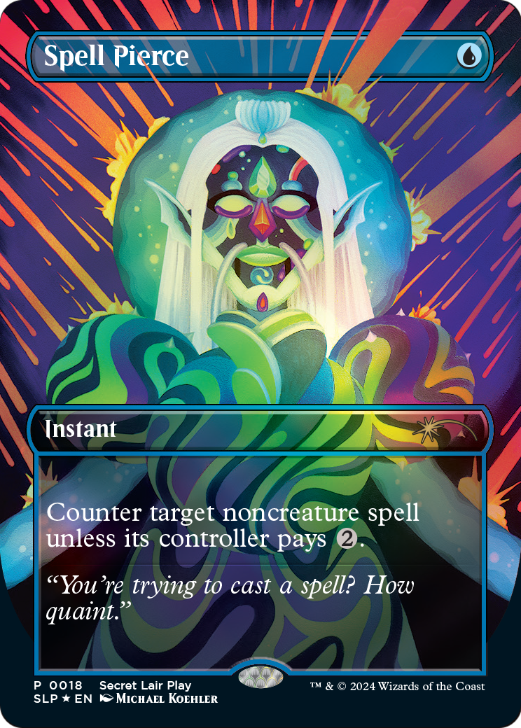 Spell Pierce (SLP-018) (Borderless) [Secret Lair Showdown] Foil