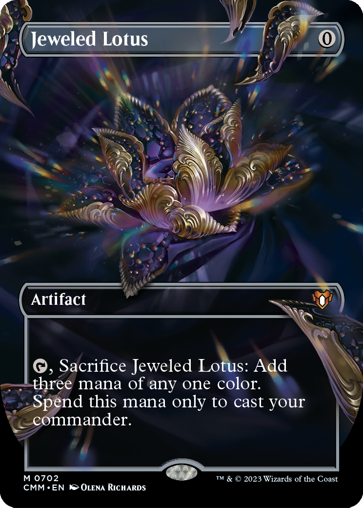 Jeweled Lotus (Borderless) (CMM-702) [Commander Masters] Foil