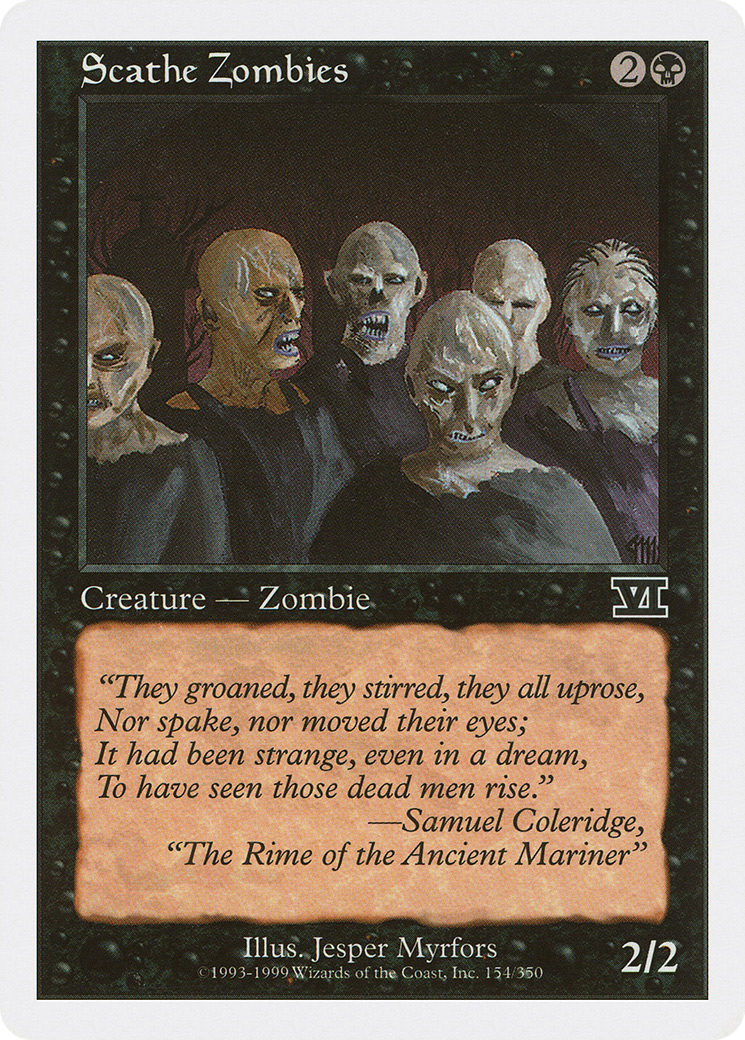 Scathe Zombies (6ED-154) [Classic Sixth Edition]