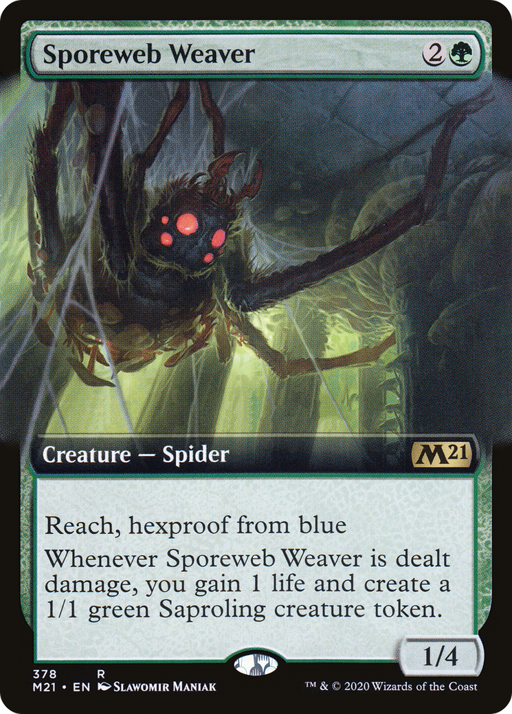 Sporeweb Weaver (Extended Art) (M21-378) [Core Set 2021] Foil