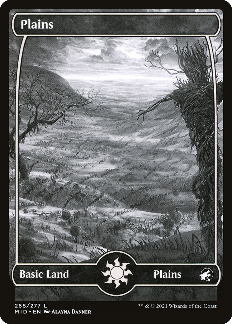 Plains (MID-268) (Showcase) [Innistrad: Midnight Hunt]