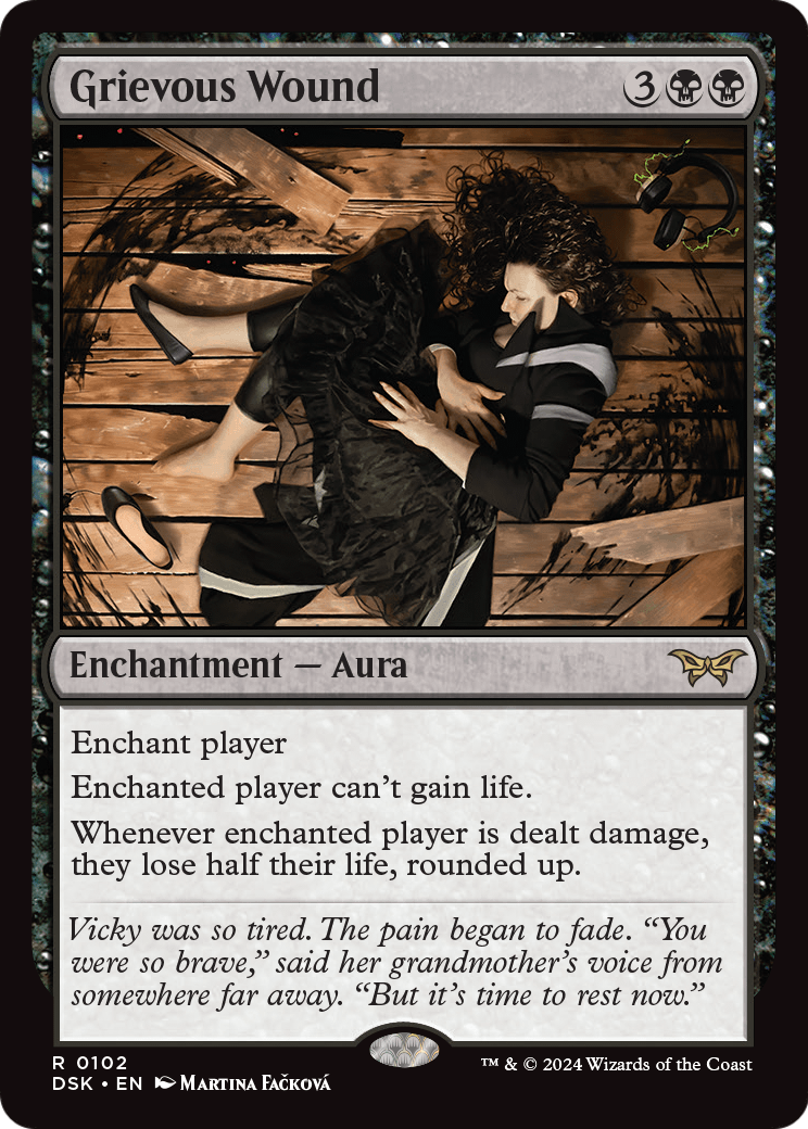 Grievous Wound (DSK-102) [Duskmourn: House of Horror] Foil