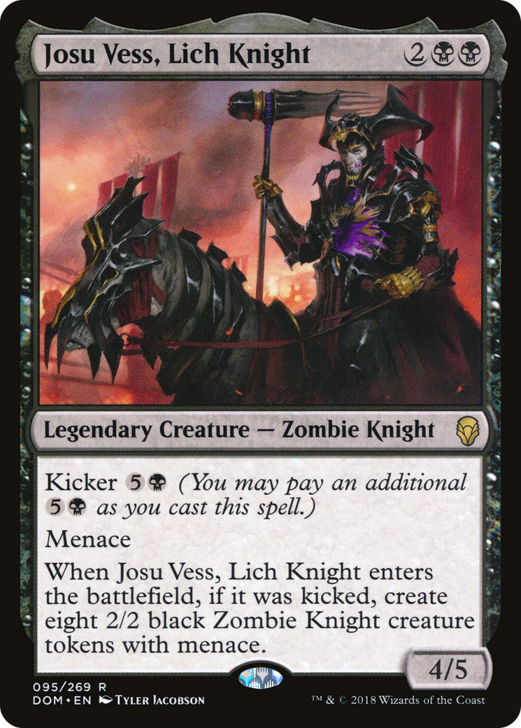Josu Vess, Lich Knight (DOM-095) [Dominaria] Foil