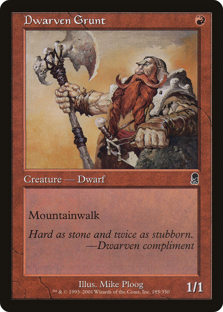 Dwarven Grunt (ODY-185) [Odyssey]