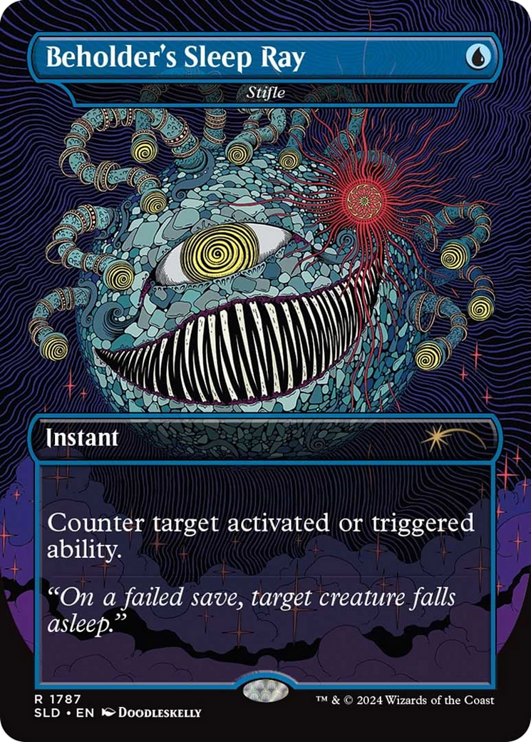 Beholder's Sleep Ray - Stifle (SLD-1787) (Borderless) [Secret Lair Drop]