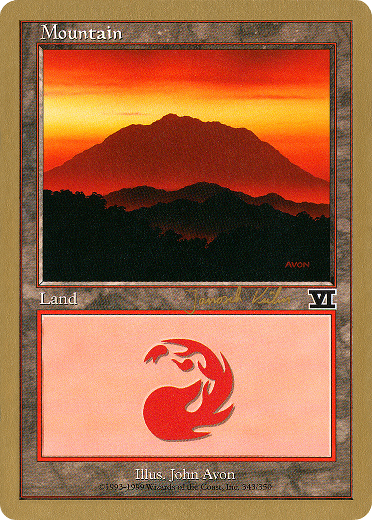Mountain (343) - 2000 Janosch Kuhn (6ED) [World Championship Decks 2000]