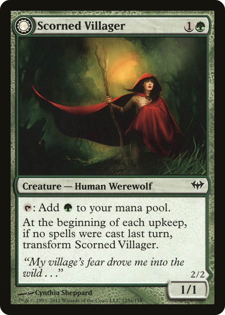 Scorned Villager (DKA-125) [Dark Ascension] Foil
