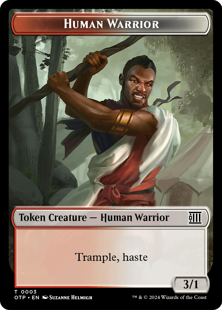 Human Warrior (TOTP-003) [Breaking News Tokens] Foil