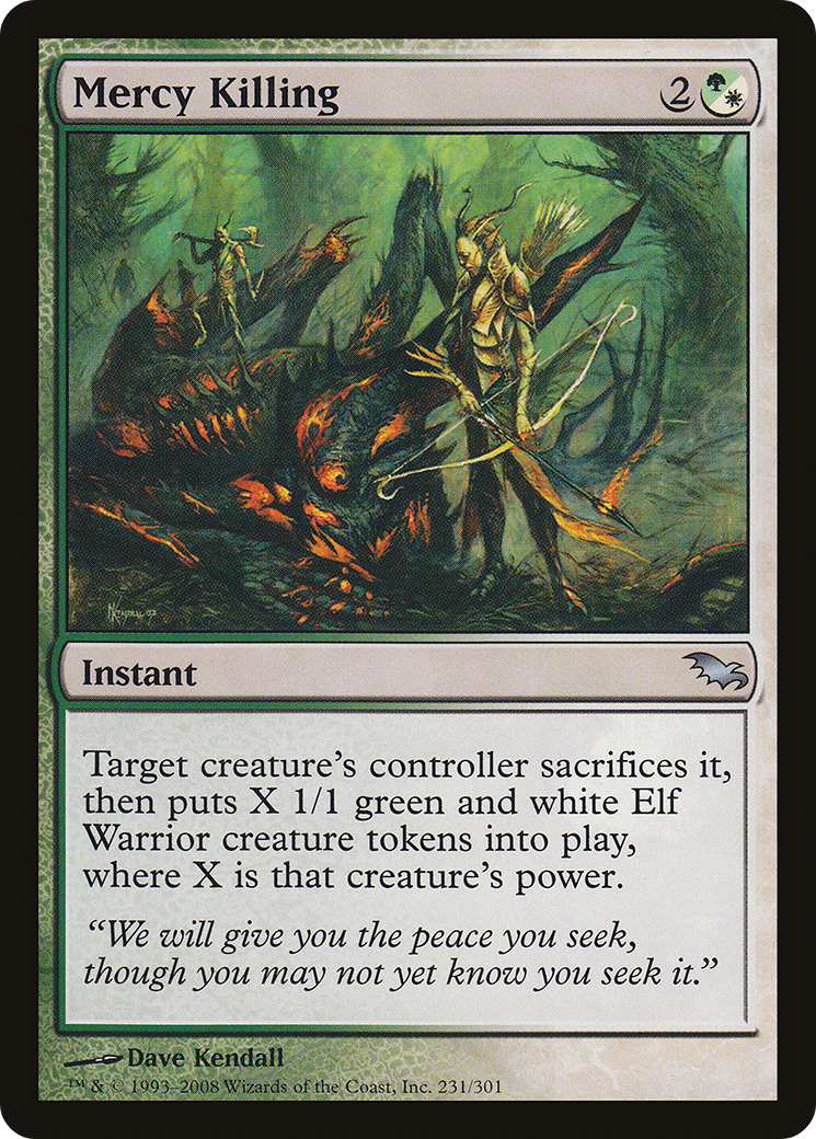 Mercy Killing (SHM-231) [Shadowmoor] Foil