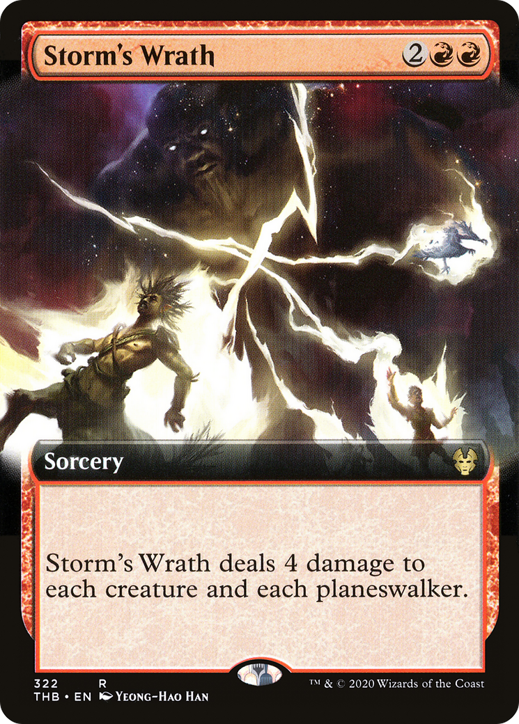 Storm's Wrath (Extended Art) (THB-322) [Theros Beyond Death] Foil