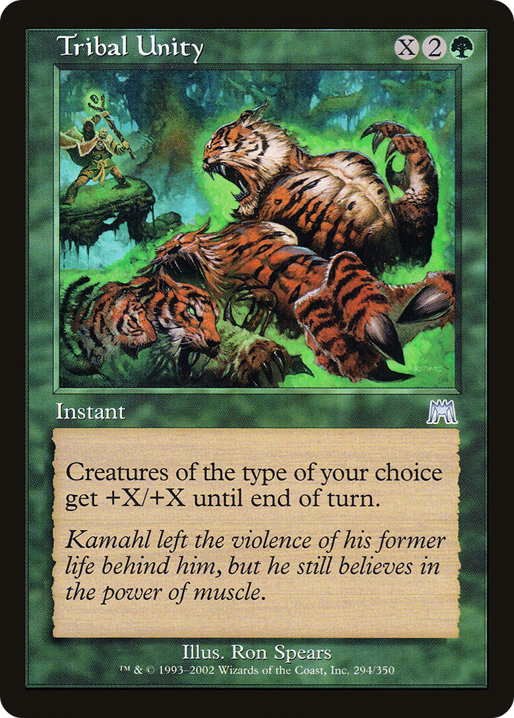 Tribal Unity (ONS-294) [Onslaught] Foil