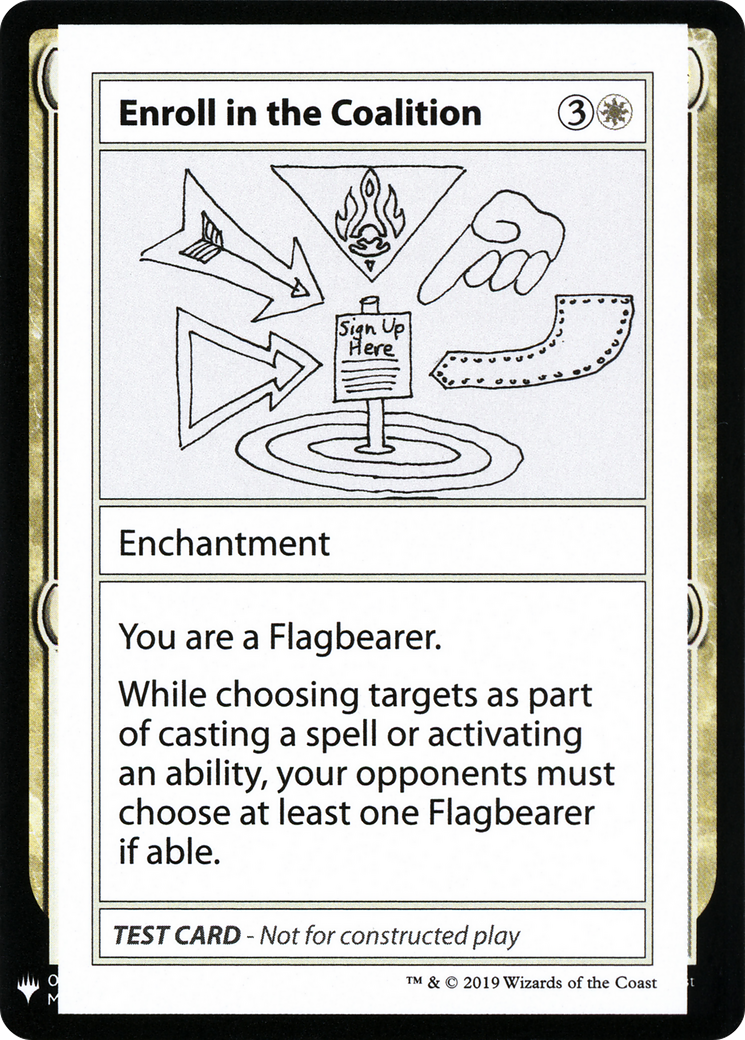 Enroll in the Coalition [Mystery Booster Playtest Cards 2019]