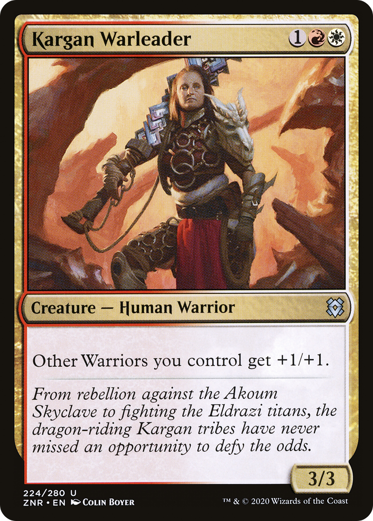 Kargan Warleader (ZNR-224) [Zendikar Rising]