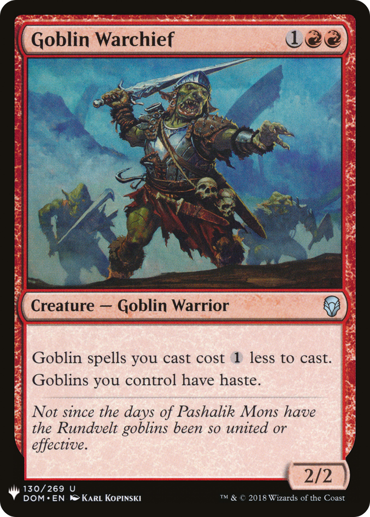 Goblin Warchief (LIST-130/269) [The List]