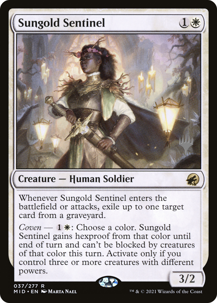 Sungold Sentinel (PPMID-037) [Promo Pack: Innistrad: Midnight Hunt Promos]