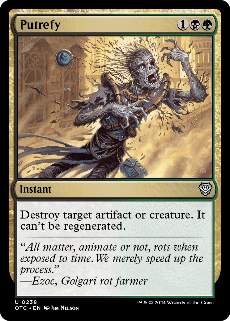 Putrefy (OTC-238) [Outlaws of Thunder Junction Commander]