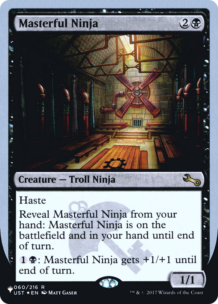 Masterful Ninja (LIST-060/216) [The List (Unfinity Foil Edition)] Foil