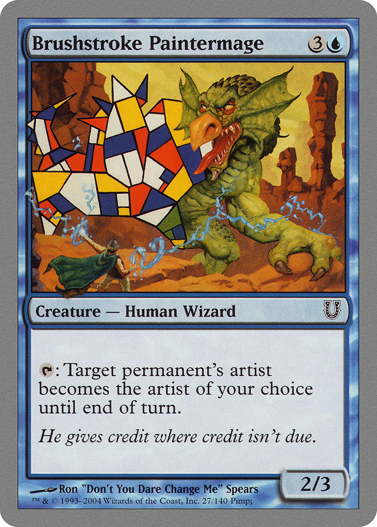 Brushstroke Paintermage (UNH-027) [Unhinged]