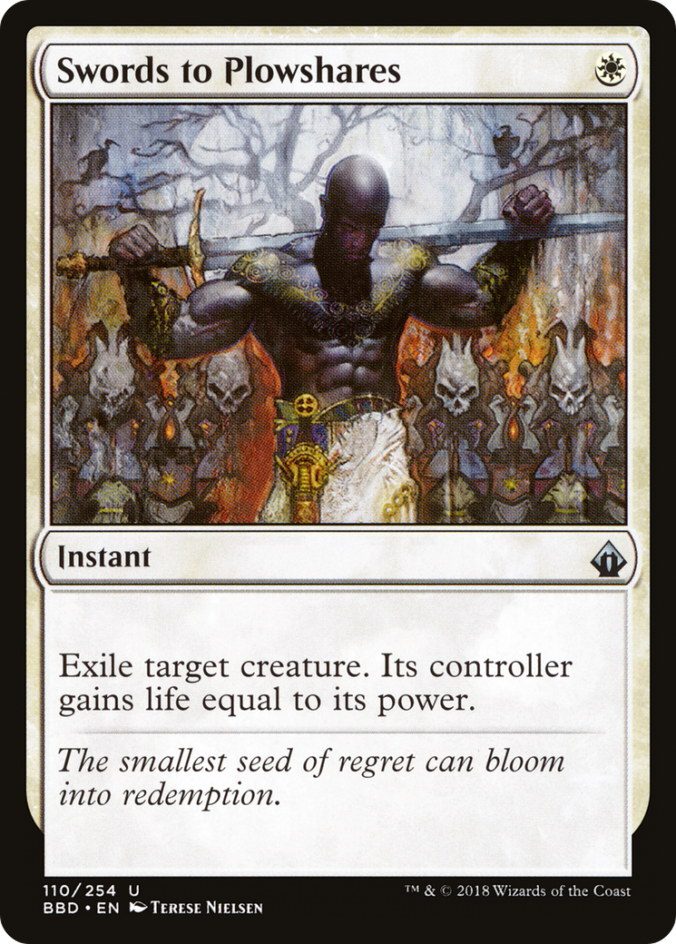 Swords to Plowshares (BBD-110) [Battlebond] Foil